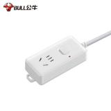 公牛（BULL）大功率16A插座/空调伴侣插线板/插排/排插/接线板/拖线板 1位总控开关全长1.8米/3米 GN-104D
