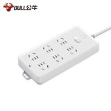 公牛（BULL）插座/插线板/插排/排插/接线板/拖线板 GN-109K 六位总控全长1.8米/3米/10米