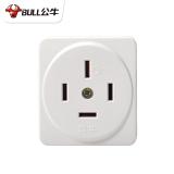 公牛 三相四线插头插座16A工业380V大功率32A 440伏插座25安4扁脚 32A明装四脚插座 GN-Z32