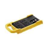 公牛(BULL) 耐摔抗摔不烂插板/插排/插拖线板/工程户外施工作业黄色插座新国标GN-C122L 漏电保护无线