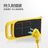 公牛(BULL) 耐摔抗摔不烂插板/插排/插拖线板/工程户外施工作业黄色插座新国标GN-C122L 漏电保护无线