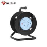 公牛（BULL） 卷线盘/工程接线/移动电缆电线盘/工地盘插 支架式【四位无线/20米/30米卷盘】GN-8030