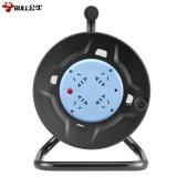 公牛（BULL） 卷线盘/工程接线/移动电缆电线盘/工地盘插 支架式【四位无线/20米/30米卷盘】GN-8030