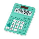 卡西欧（CASIO）MX-12B-GN小学生计算器无语音小型款可爱计算机器太阳能双电源（绿色）