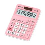 卡西欧（CASIO）MX-12B-PK小学生计算器无语音小型款可爱计算机器太阳能双电源（粉色）