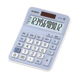 卡西欧（CASIO）MX-12B-LB小学生计算器无语音小型款可爱计算机器太阳能双电源（蓝色）