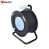 公牛（BULL）GN-804 工程接线盘/新升级过热保护电缆卷盘插座/插排 四位50米工程专用