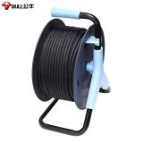 公牛（BULL）GN-804 工程接线盘/新升级过热保护电缆卷盘插座/插排 四位50米工程专用