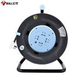 公牛（BULL）GN-804 工程接线盘/新升级过热保护电缆卷盘插座/插排 四位50米工程专用