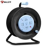 公牛（BULL）过热保护16A大功率电缆卷盘插座/插排GN-804D 四位无线卷线盘空盘工程专用（需自行接线）