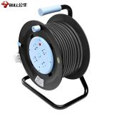 公牛（BULL）过热保护16A大功率电缆卷盘插座/插排 GN-804D 四位总控30米卷线盘工程专用