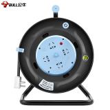 公牛（BULL）过热保护16A大功率电缆卷盘插座/插排 GN-804D 四位总控30米卷线盘工程专用