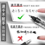 白雪（snowhite）PVR-155直液式走珠笔中性笔签字笔学生用考试专用笔巨能写子弹头0.5mm 黑色/红色/蓝色 12支/盒