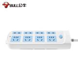 公牛（BULL）GN-610 新国标插座 插座/插线板/插排/排插/接线板/拖线板 8位总控总长1.8/3/5米