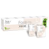 洁柔手帕纸粉Face迷你4层8片12包无香味便携式随身小包餐巾纸巾可湿水面巾纸旅行装 12包/条