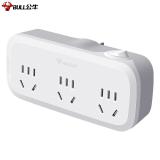 公牛（BULL）GN-933K 插座转换器插头 多功能插座/一转多保护门/ 扩展转换器 一转三总控开关