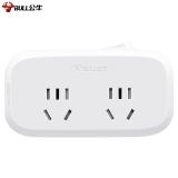 公牛（BULL）GN-934K 转换插头/一转四插座/转换插座/转换插座/转换器/电源转换器 4位总控