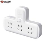 公牛（BULL）GN-9603K 转换插头/品字形一转三插座/转换插座/电源转换器 3位总控开关
