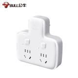 公牛（BULL）GN-96023 转换插头/品字形一转二插座/无线转换插座/电源转换器 2位分控插座