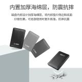科硕（KESU）移动硬盘安全加密USB3.0高速机械硬盘2.5英寸 1TB+硬盘防震包 时尚黑